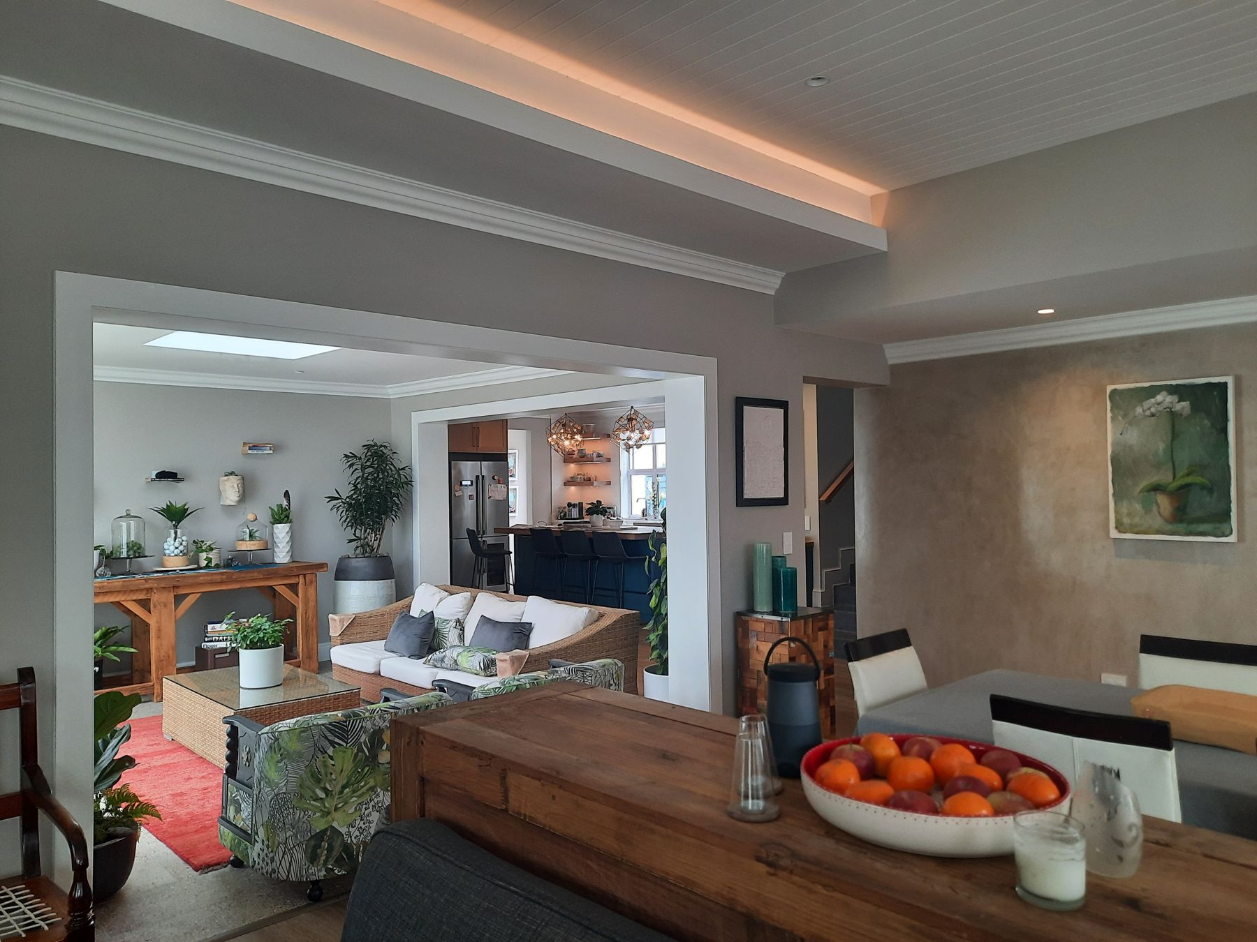 Lounge and dining room opened to one another — House at The Willows